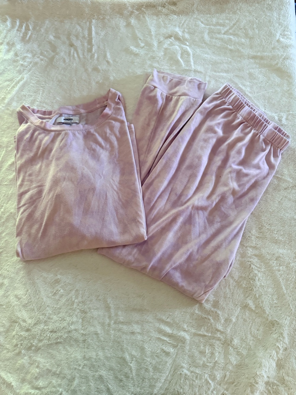 Sonoma Pastel Purple tie dye Sleepwear Set